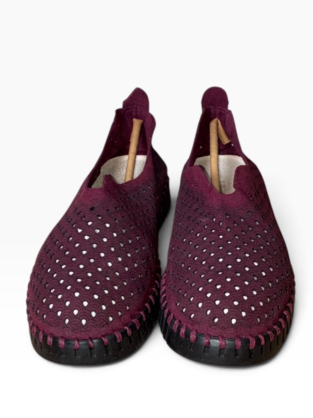 Ilse Jacobsen Tulip Shoes Flexible Sole Breathable Geometric Pattern Sz 40 9-9.5
